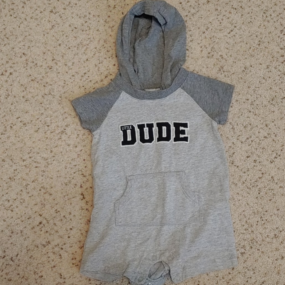 Carter's hooded romper 12 months